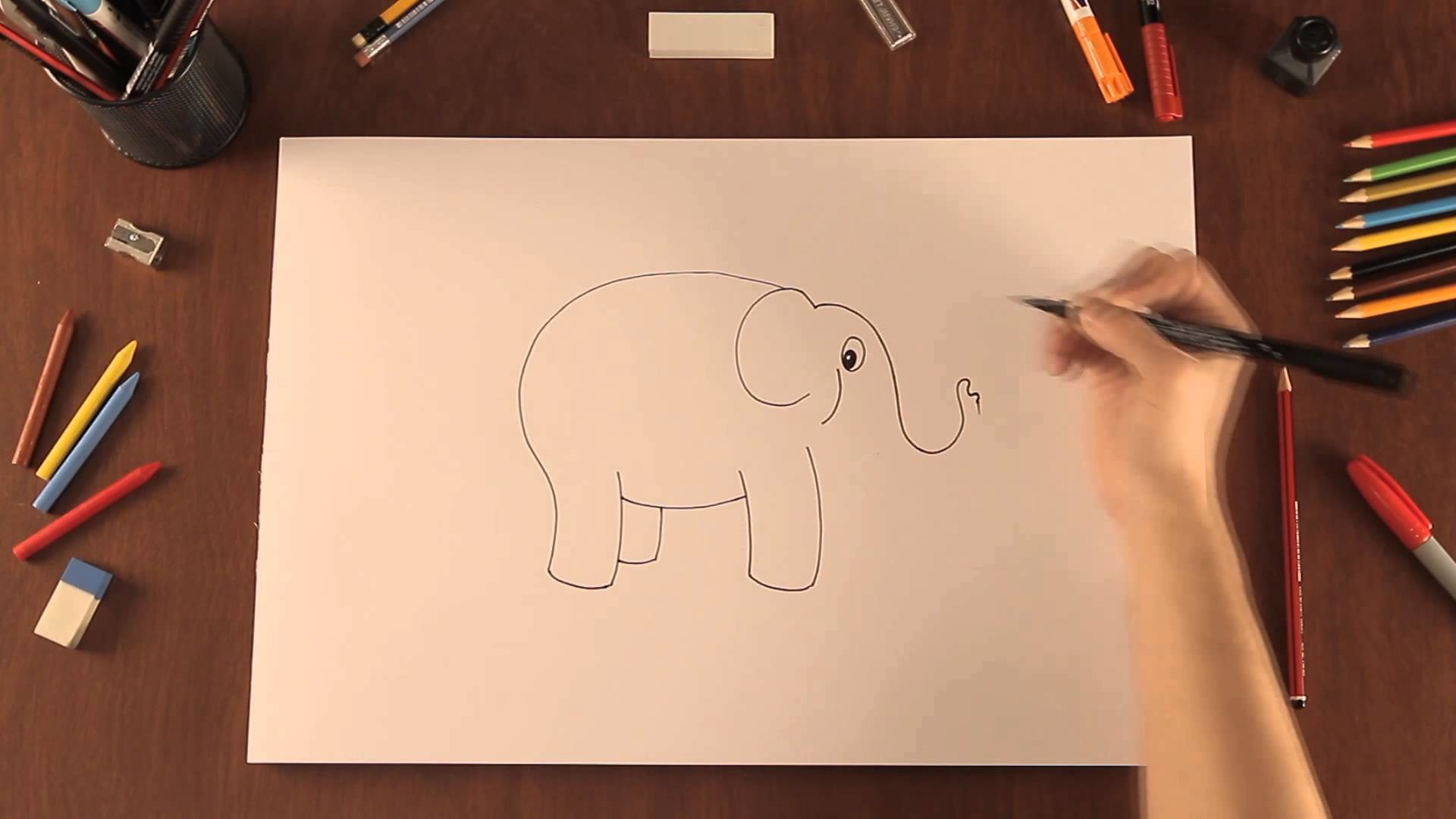 Cómo dibujar elefantes de dibujos animados : Tips de dibujo