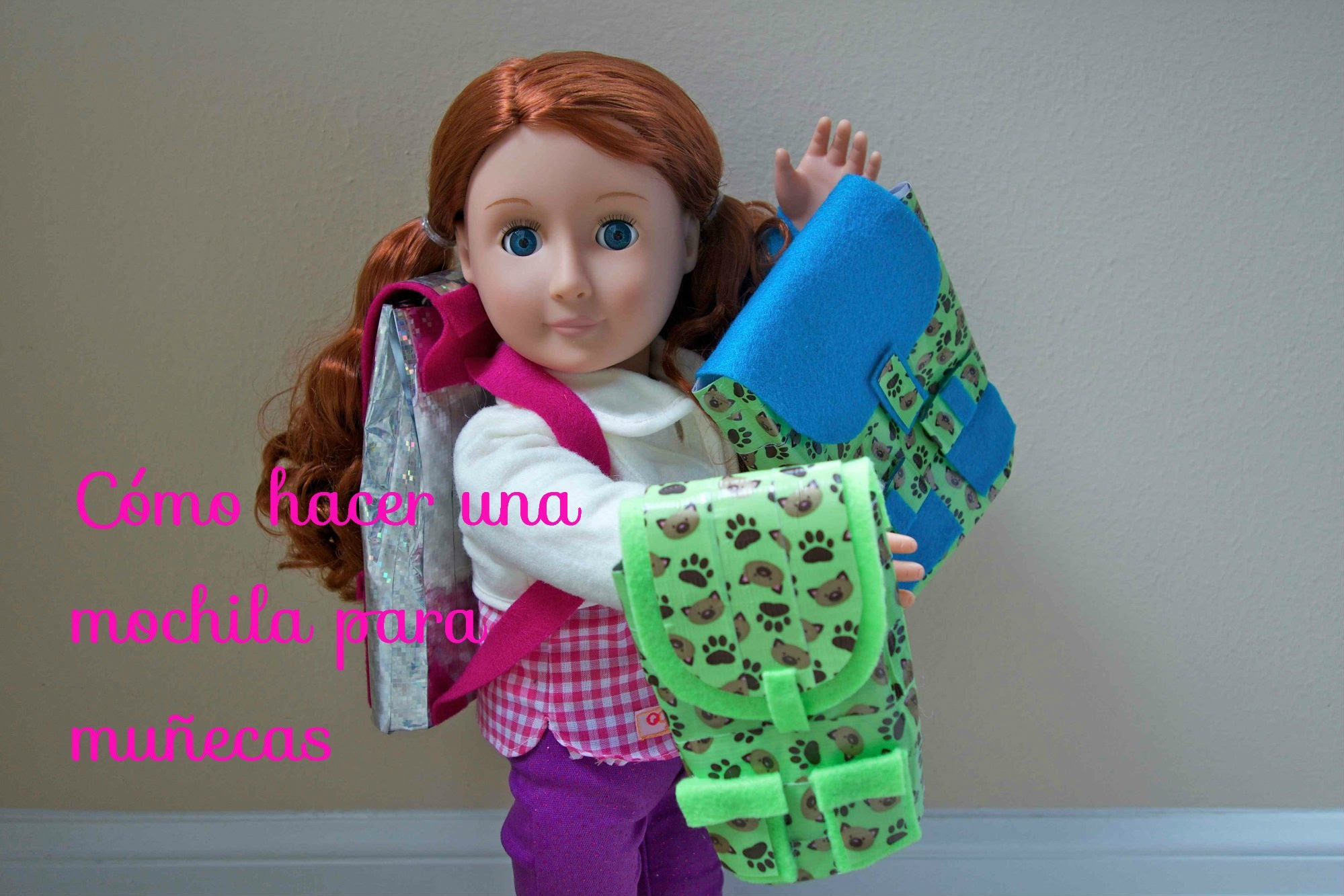 Cómo hacer una mochila para muñecas