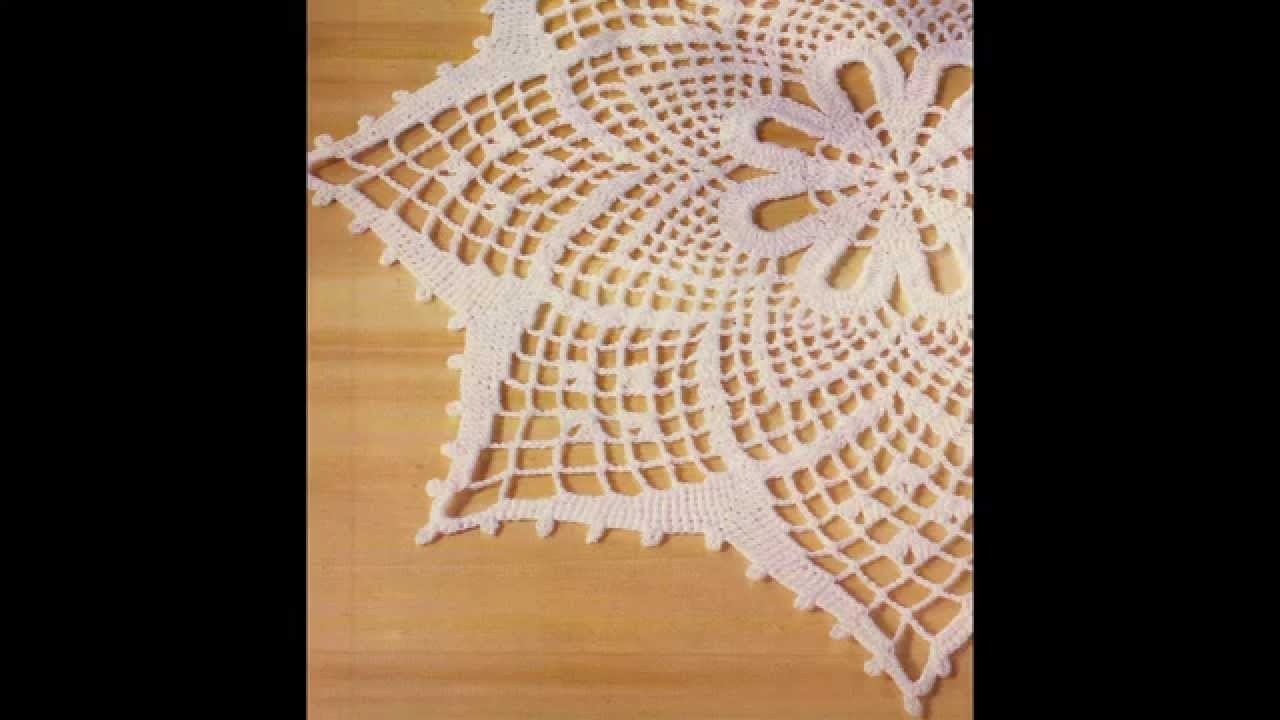 Como Tejer Carpeta ocho puntas a crochet