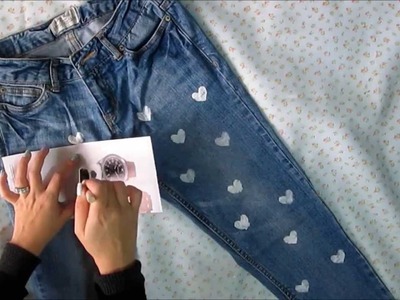 Decora tus jeans! DIY Valentines Day