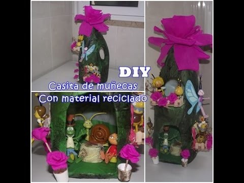 DIY CASITA DE MUÑECAS (Con frasco reciclado)