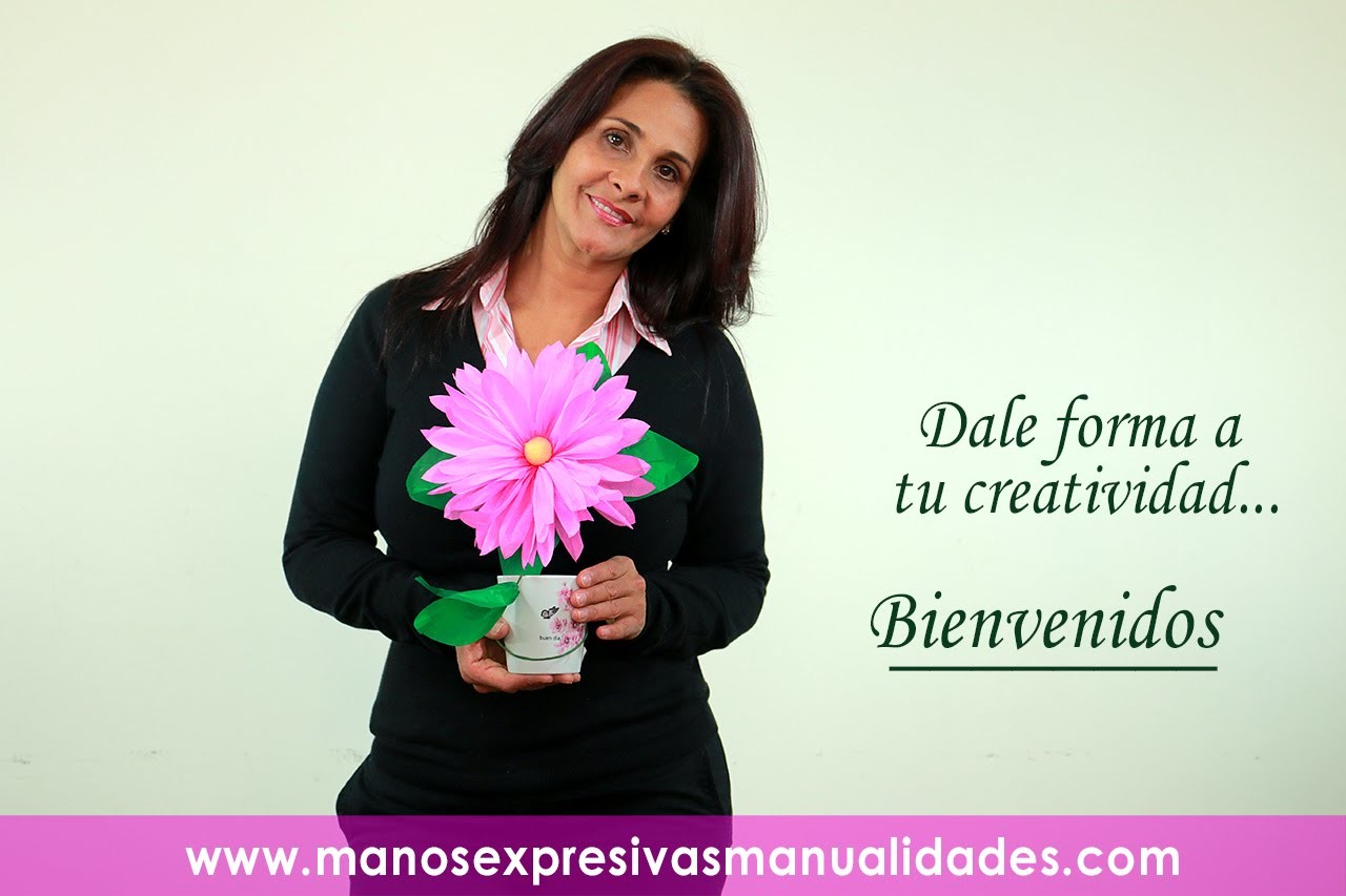 Manos Expresivas - Flor Papel Margarita 1