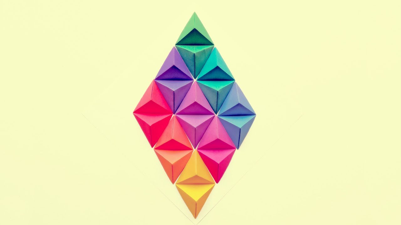 Rombo en Origami - Decoración | Manualidades - DIY