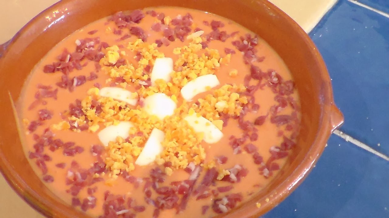 Salmorejo cordobés - cocinando con Piluca