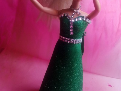 Vestido para muñecas barbie con goma eva 1 sin coser