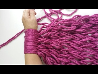 Bufanda infinita con las manos. Infinite scarf with your hand( English Subtitles)