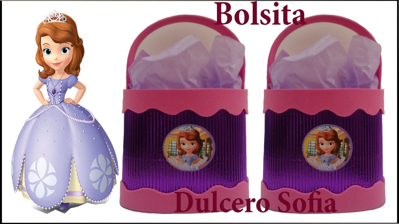 COMO HACER DULCERO BOLSITA DE PRINCESITA SOFIA