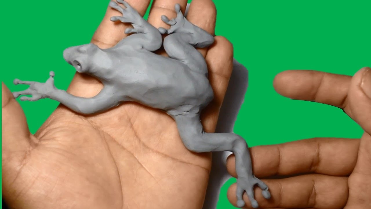 Como hacer una rana de plastilina. How to make a frog out of clay