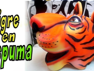 Gorros de goma espuma - Tigre en goma espuma - Tiger foam -tiger mask
