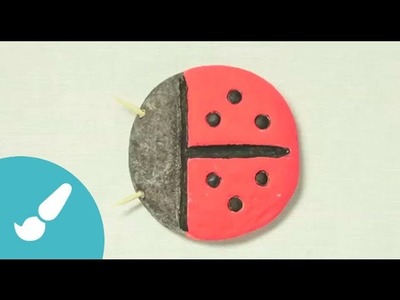 Mariquita de pasta de sal. Animales de pasta de sal