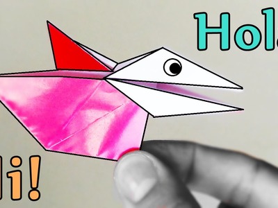 Pájaro de papel que HABLA!  - Origami