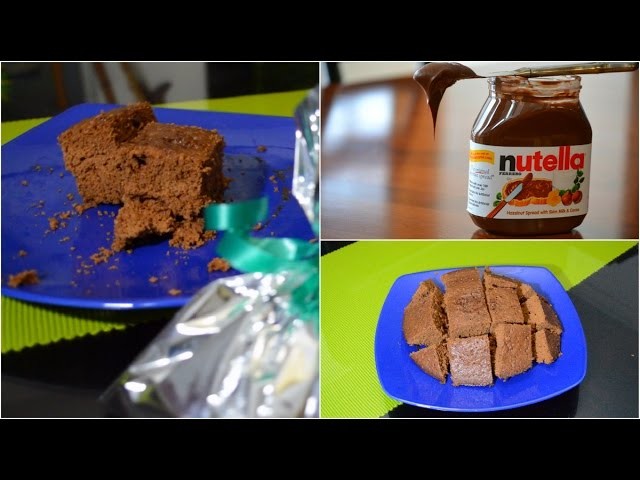 Brownies de nutella sin horno, con sólo 3 ingredientes ♥ -Mariafernandamv