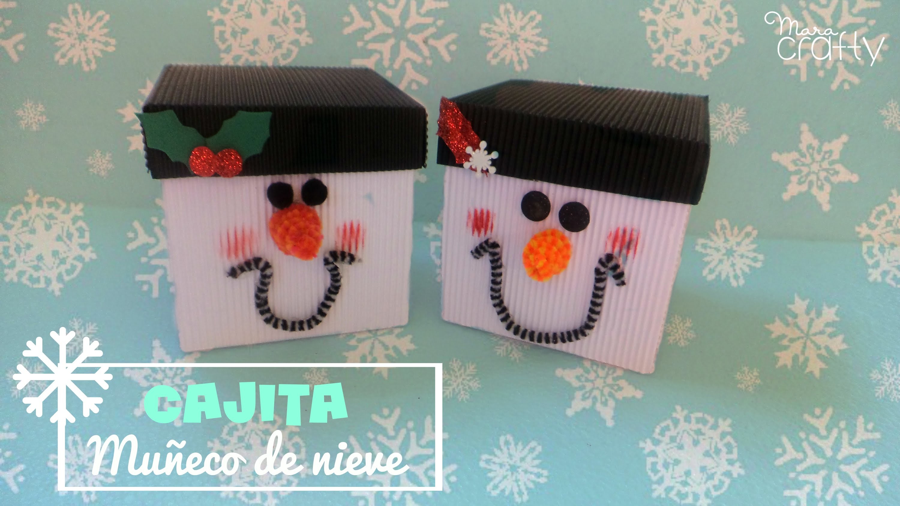 Cajita Muñeco de Nieve