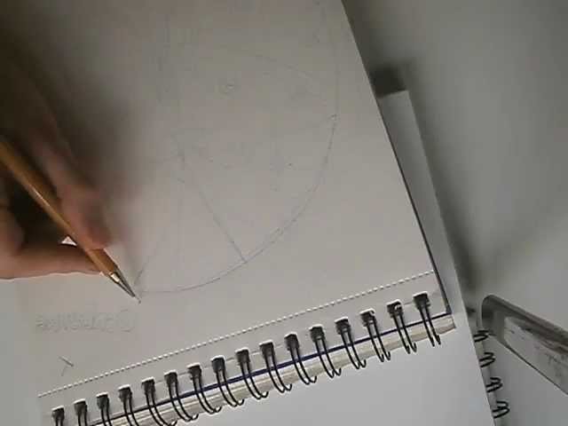 Cómo hacer un mandala: boceto previo a lápiz