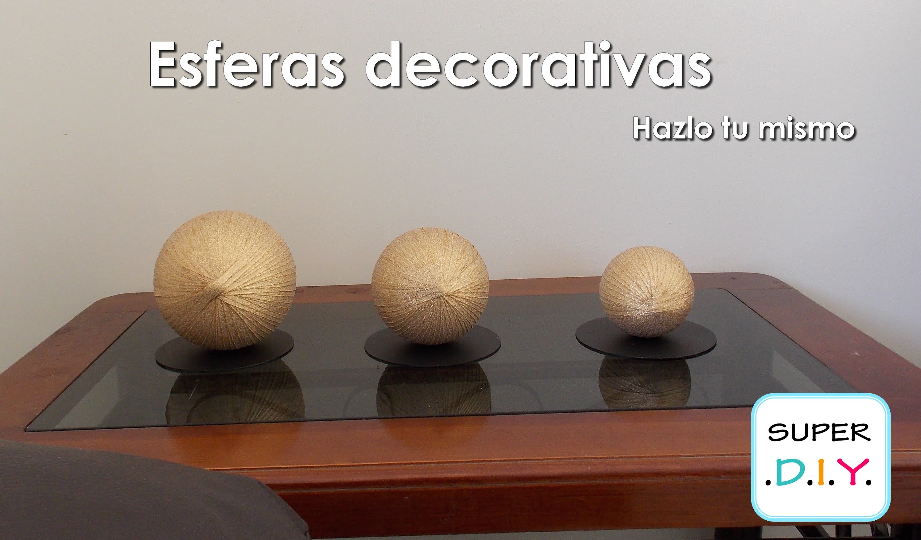 Como hacer Esferas decorativas elegantes fácil y económico.