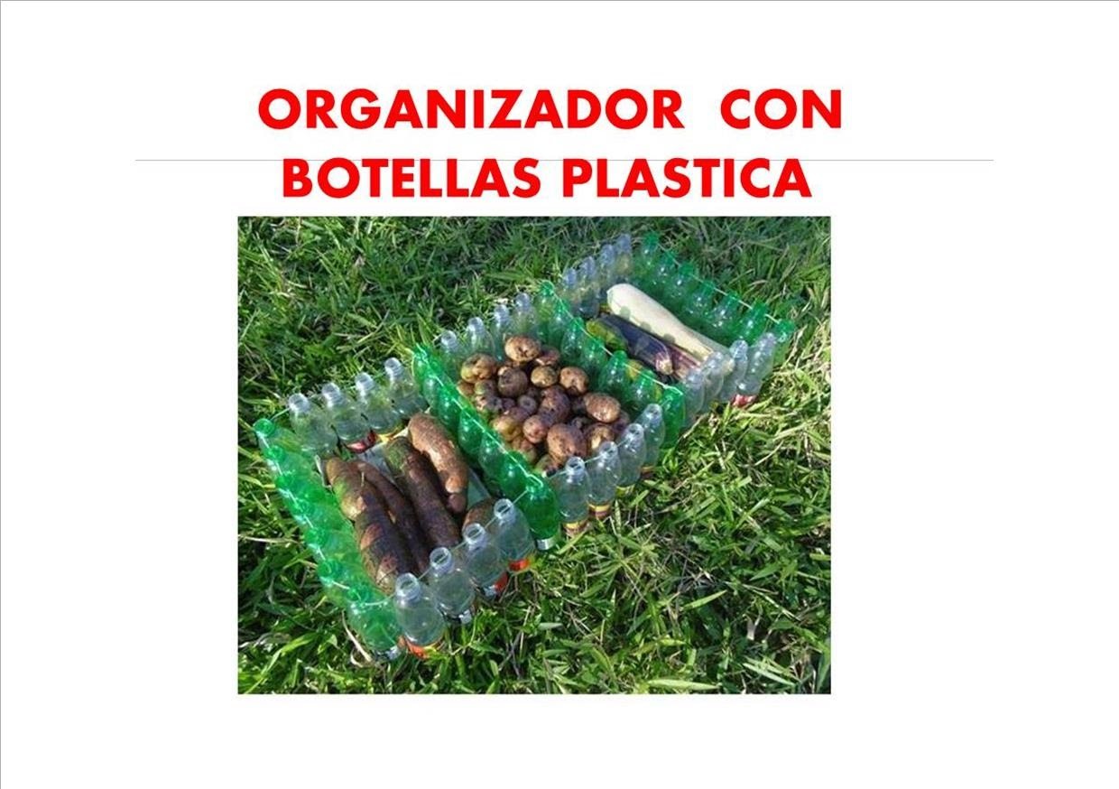 MANUALIDADES  - Como hacer organizadores con botellas recicladas - RECICLAJE
