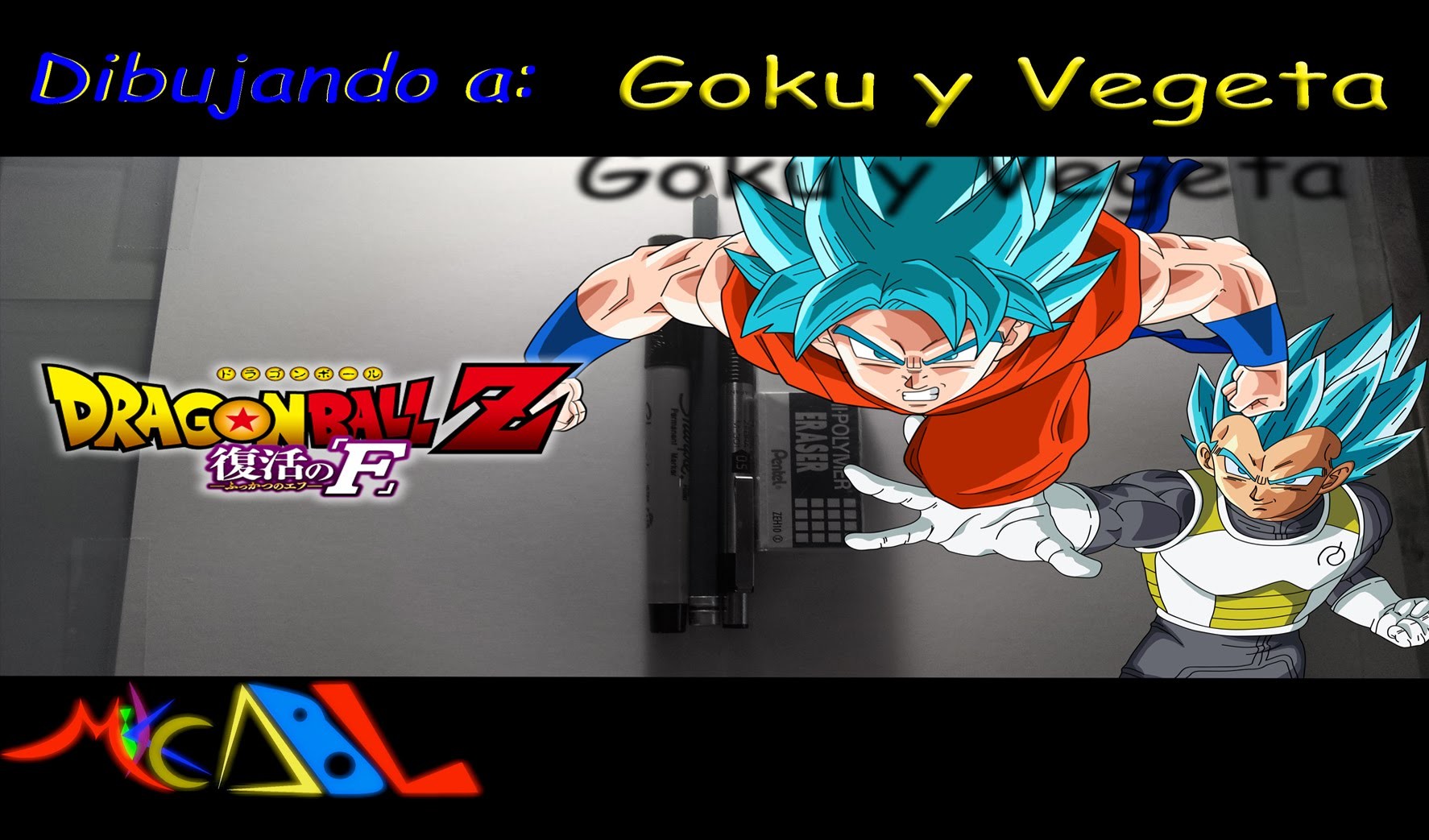 Dibujando a: Goku y Vegeta (2015)