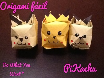 Pikachu En Origami :3. Do What You Want* [FÁCIL]