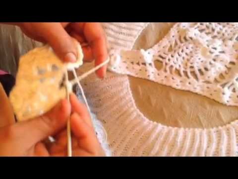 Como hacer bolero parte redonda en crochet