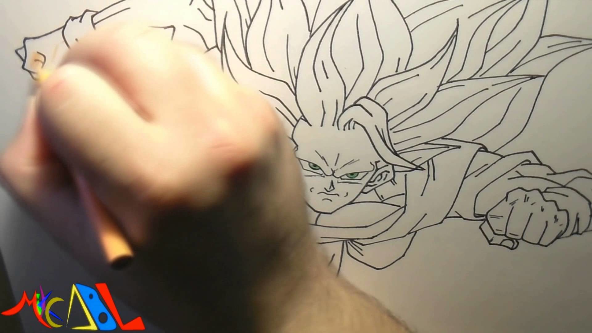 Dibujando a: Goku SSJ3
