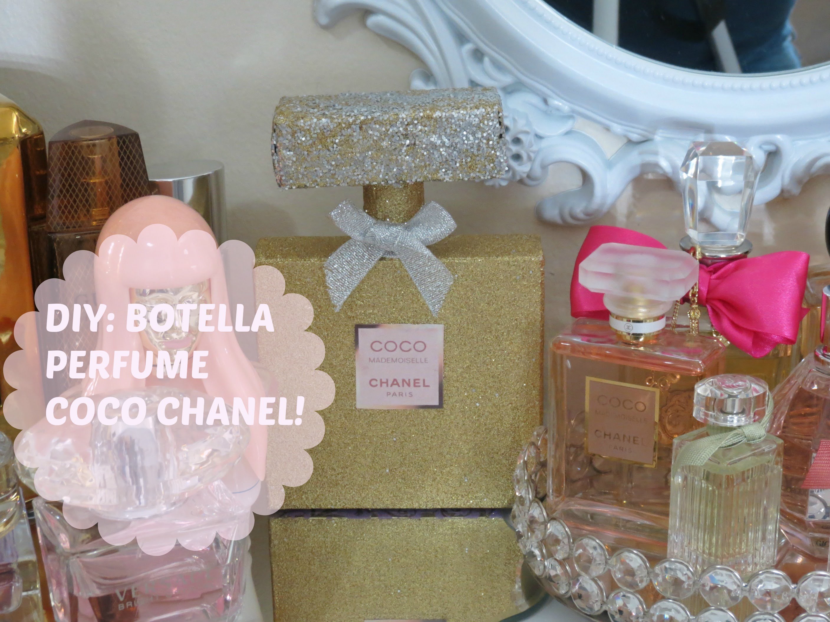 DIY: Botella Perfume Coco Chanel-Decora Tu Area De Perfumes!