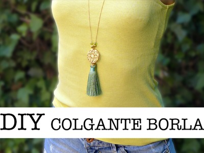 DIY Colgante con Borla | DIY Tassel Pendant Necklace