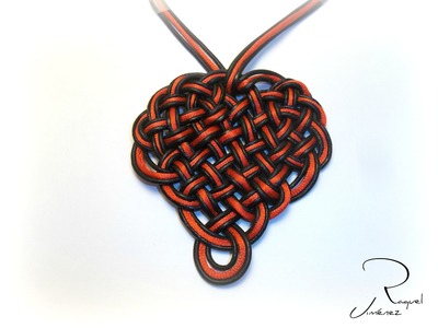 DIY como hacer un nudo celta con forma de corazón How to make a Celtic knot heart