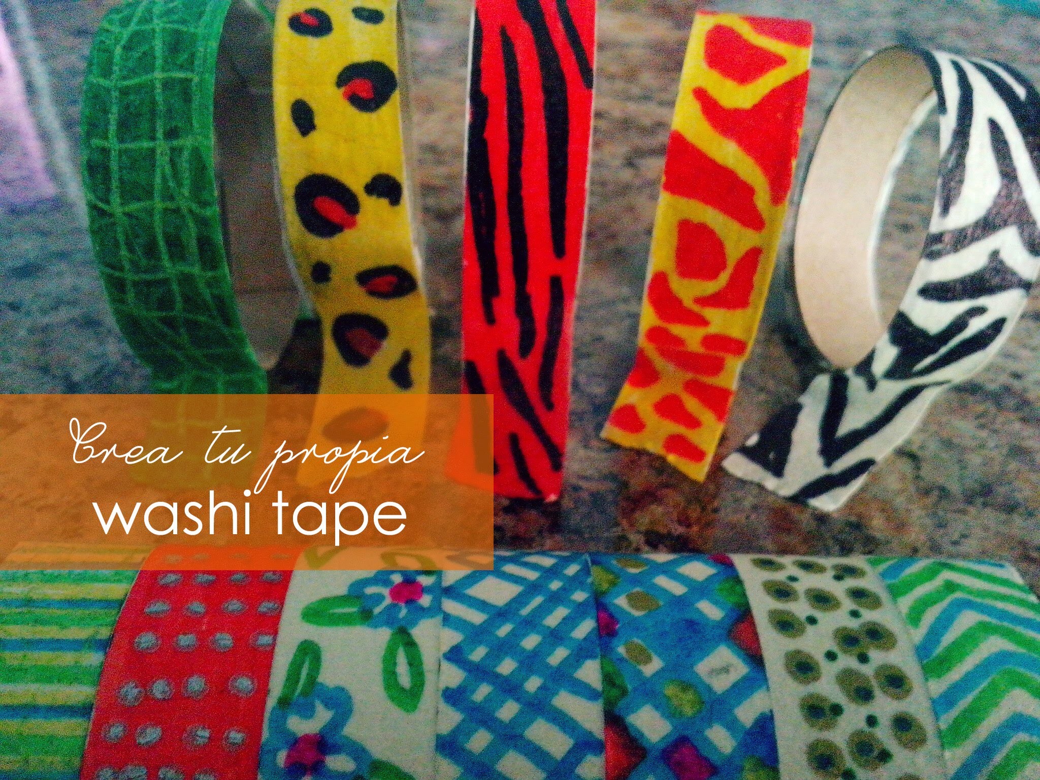 Haz tu propia washi tape
