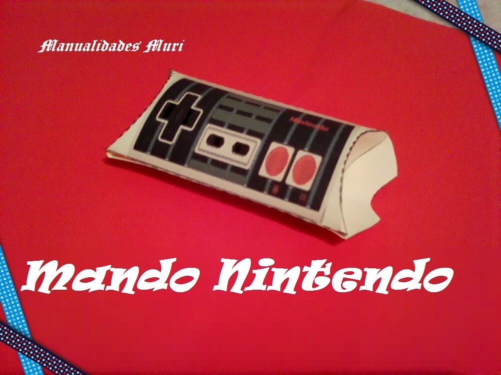 Manualidades, Caja Vintage Mando Nintendo. Pillow box.