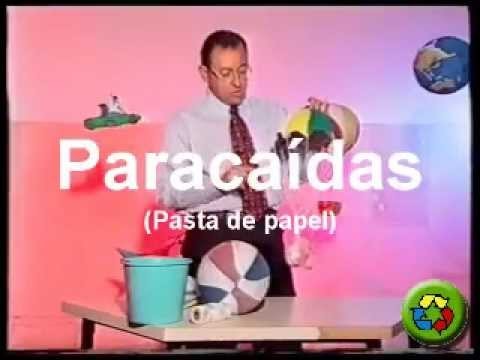 Manualidades Pasta de Papel - Paracaídas de juguete - Papel Maché