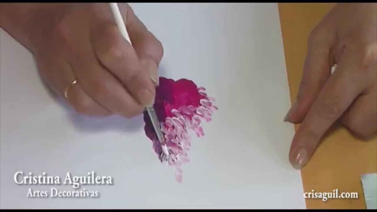 Pintar glicinias , painting glicinas
