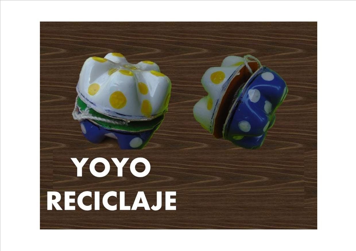 Manualidades -  Como hacer yoyo con botellas recicladas - RECICLAJE