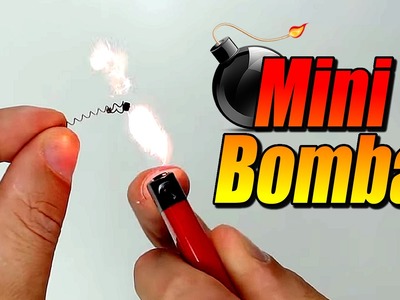 Mini bomba de chispas con un encendedor, cómo se hace