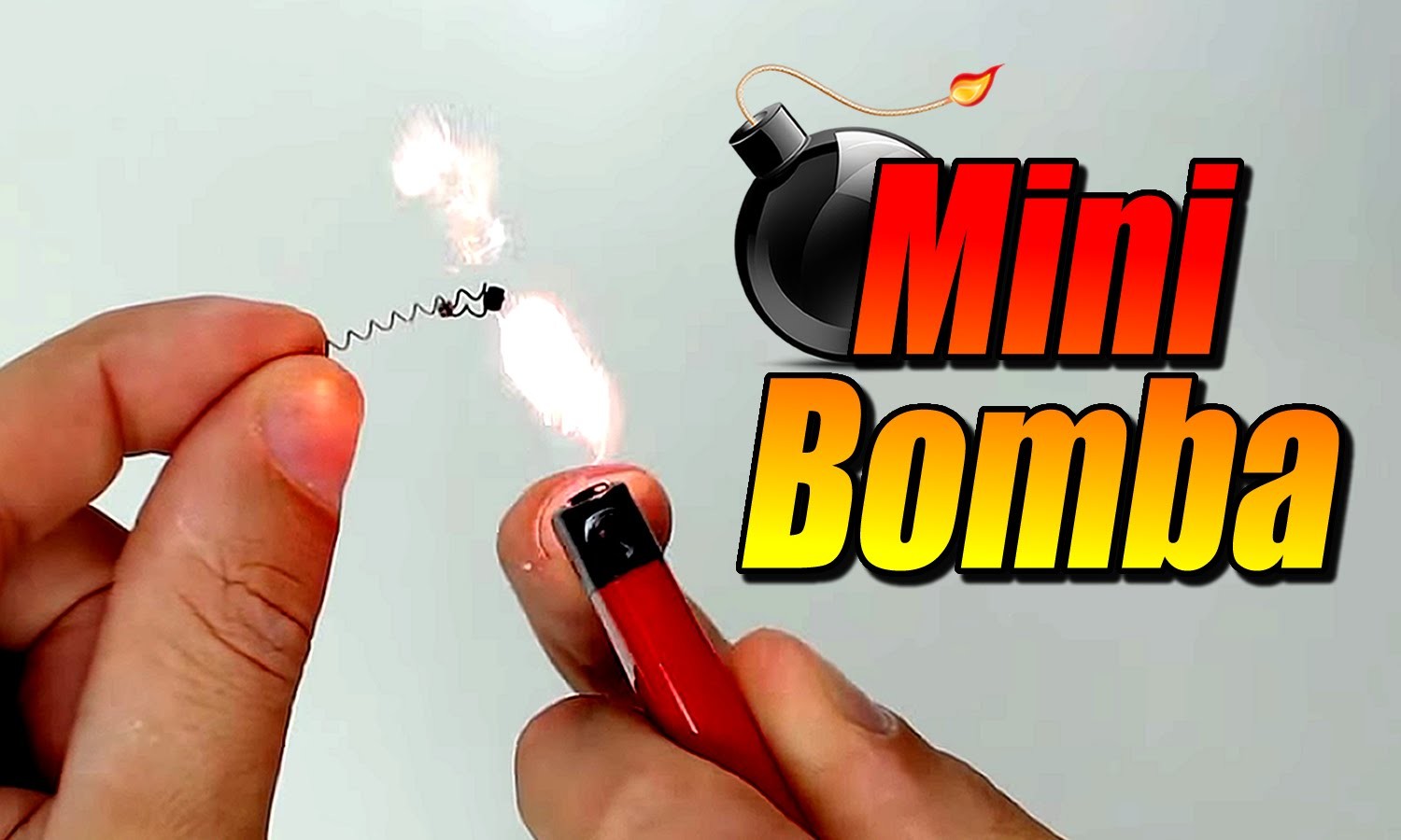 Mini bomba de chispas con un encendedor, cómo se hace