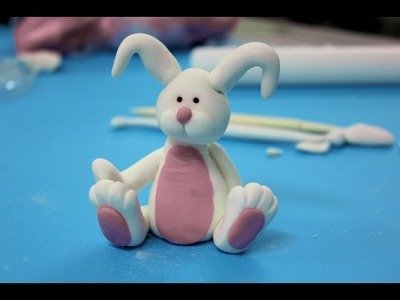 Cómo hacer figuras para tartas: conejo rosa