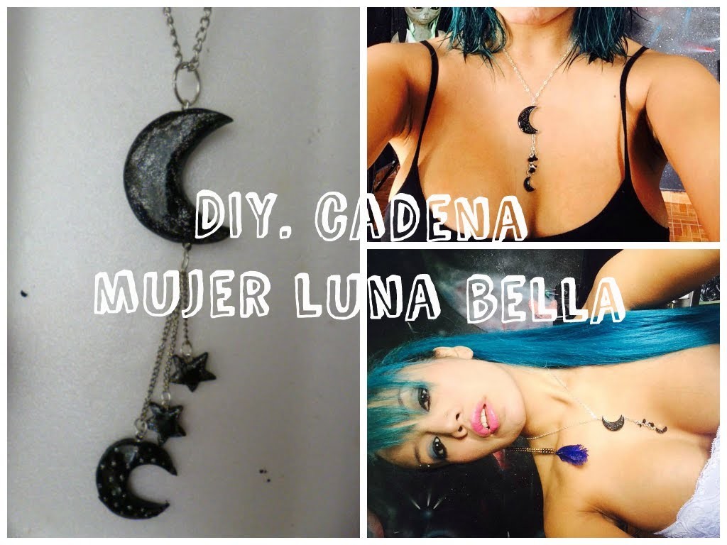 DIY. Collar de Mujer Luna Bella  Manualidades Yeye