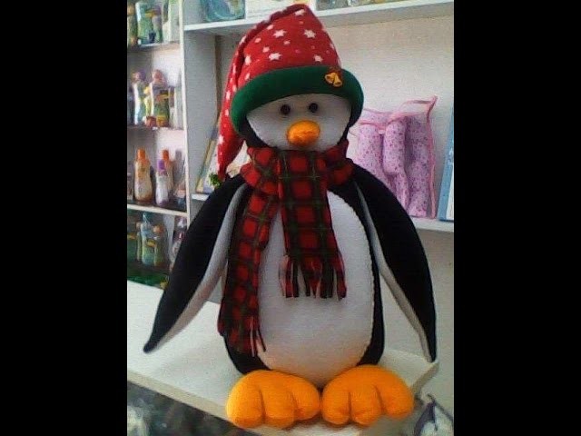 Moldes para realizar un Pingüino navideño