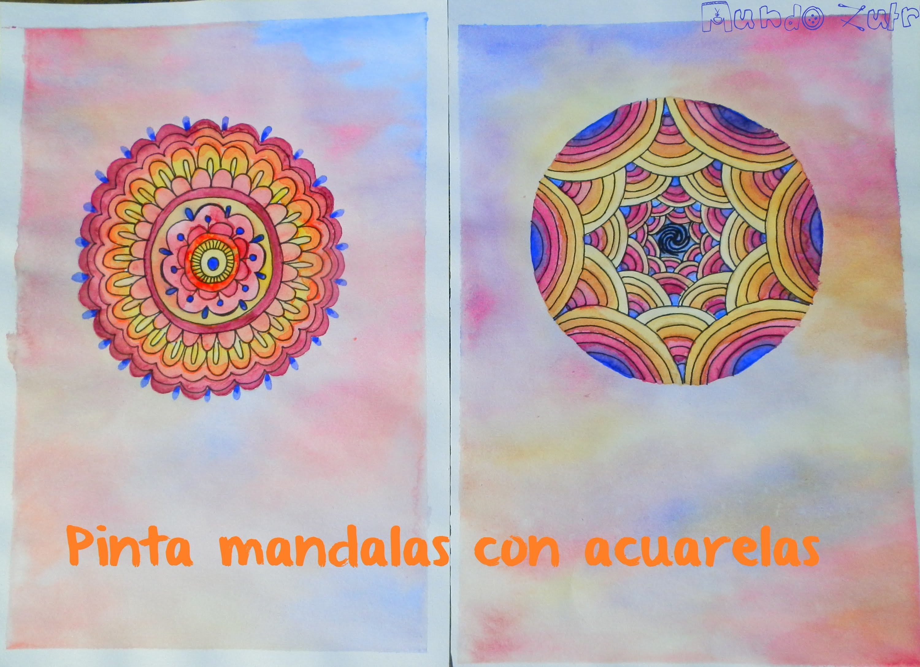 Pinta un mandala con acuarelas - Paint a watercolors mandala