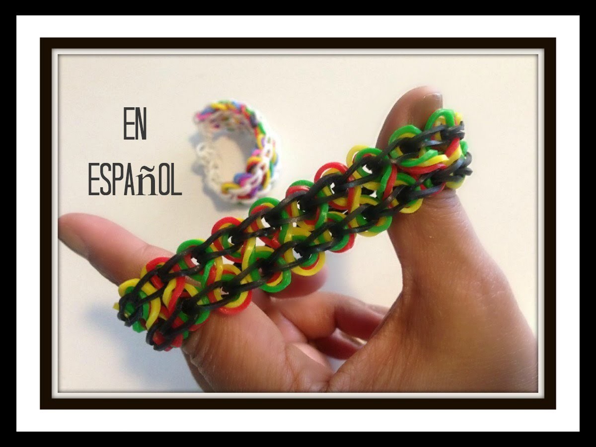 Rainbow Loom en ESPAñOL - Pulsera de Gomita DIY - Taffy Twist