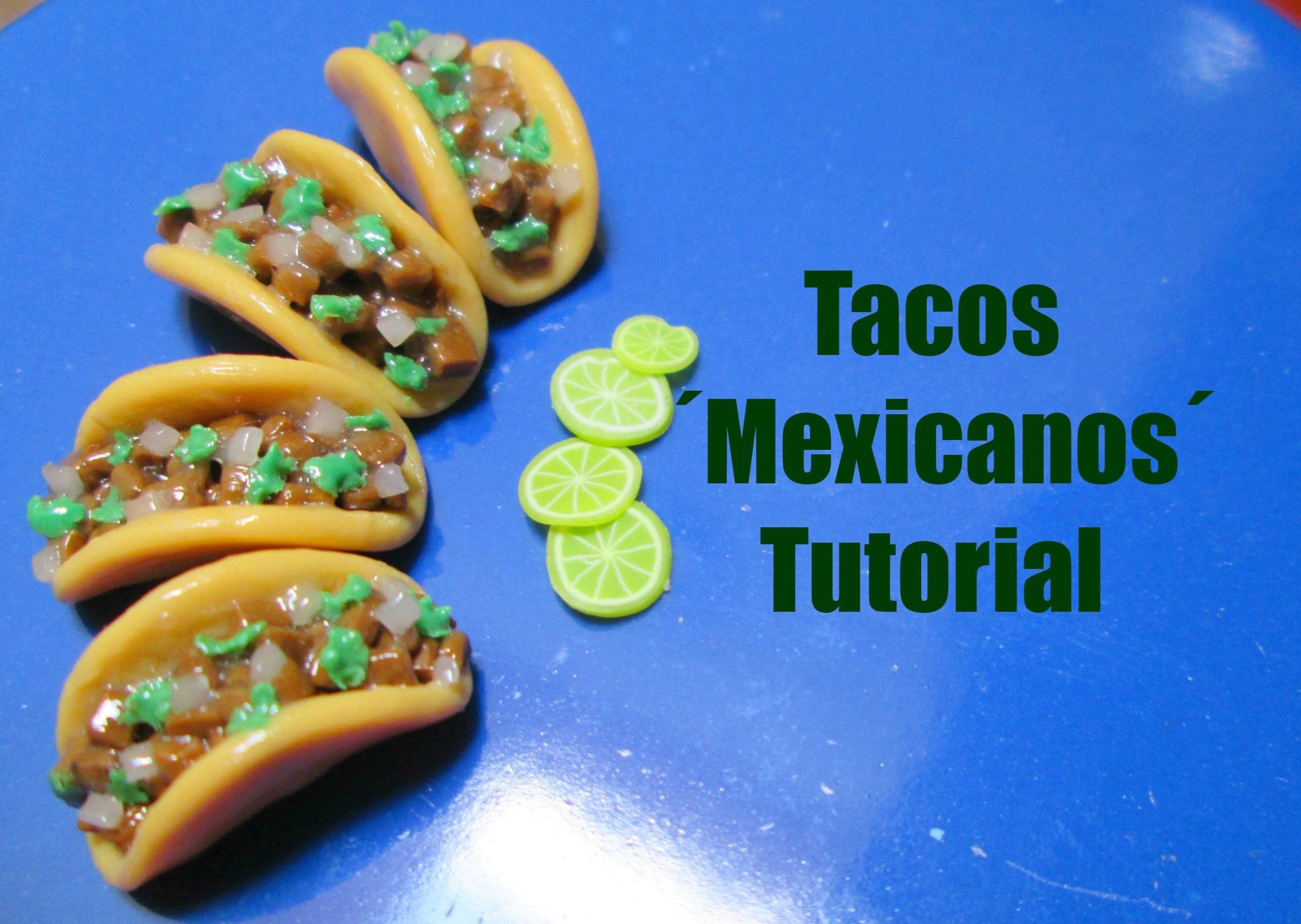 Tacos ´Mexicanos´ : Porcela Fria. Arcilla Polimerica Tutorial