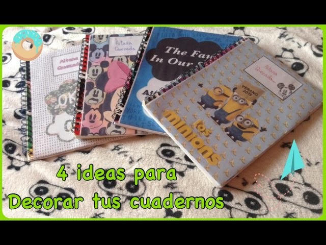 4 ideas para decorar tus cuadernos | Aitana Quezada ♥