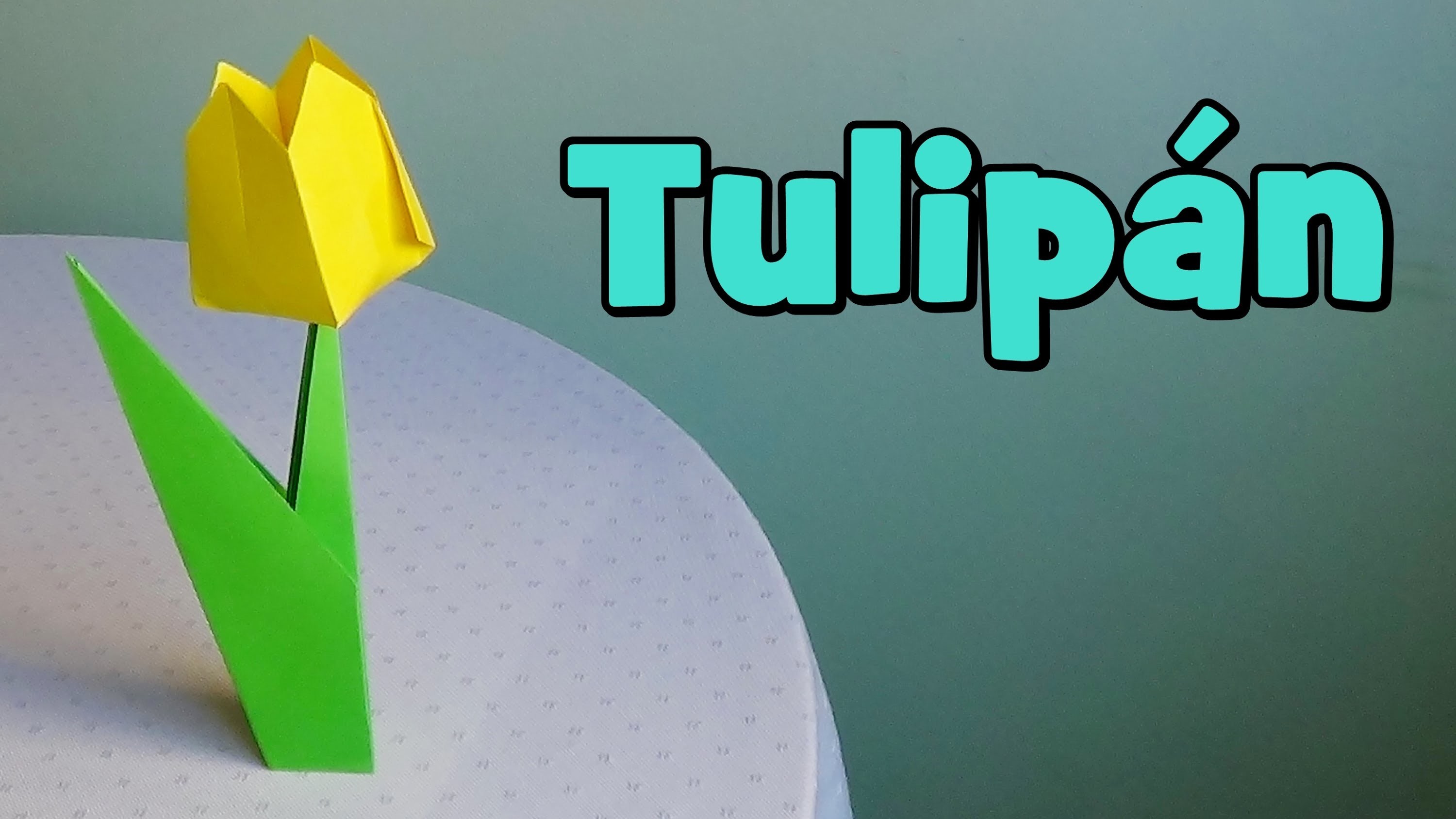 Cómo hacer un Tulipán de Papel
