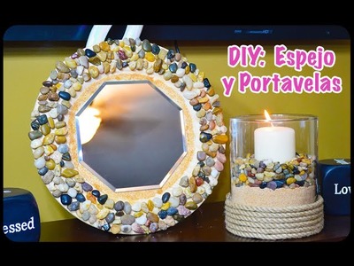 DIY : Como hacer un Portavelas y Espejo Decorativo - Fácil y Barato | HD 1080p