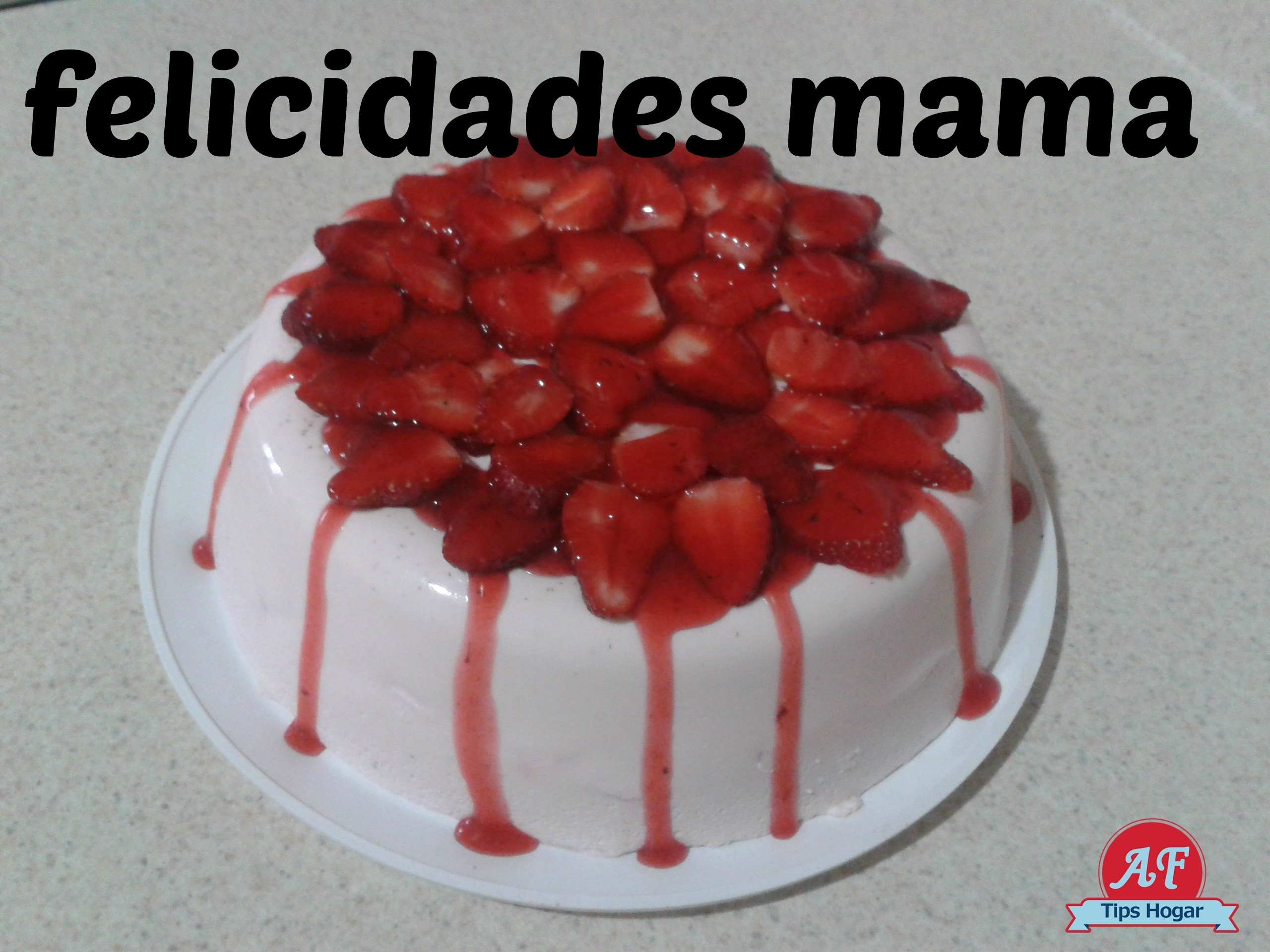 Fresas con crema jello