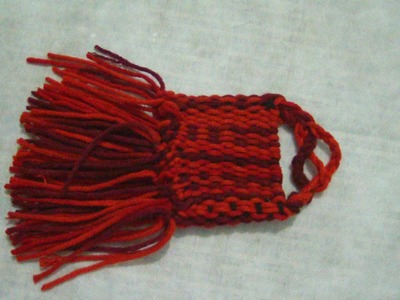 Mini bolsito de lana.  facil. .proyecto 147