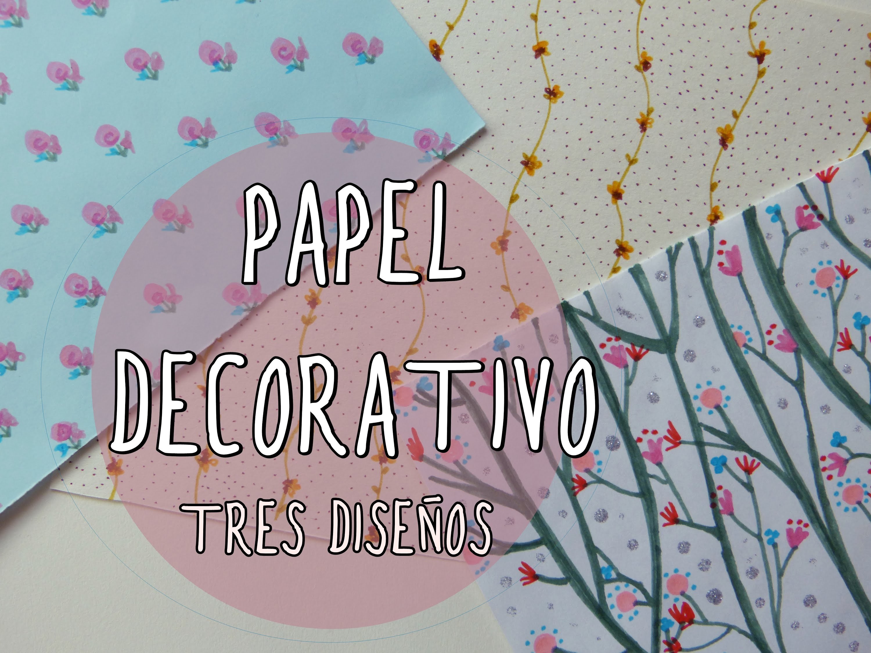 Papel decorativo con estampado de flores ¡Muy fácil!
