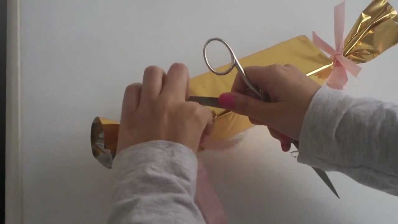 Cómo hacer un envoltorio en forma de caramelo  | facilisimo.com