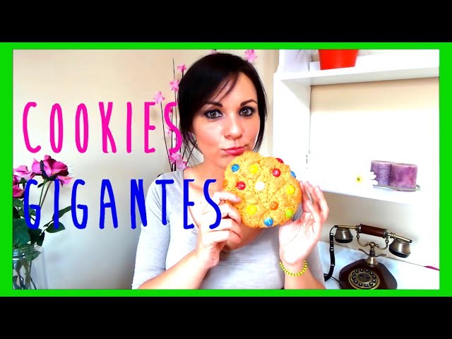 Como se hacen galletas cookies gigantes de lacasitos o M&M´s, receta fácil, ideas para cumpleaños