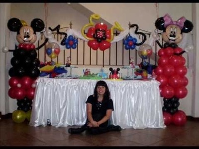 Cumpleaños Mickey Mouse - Sentido Violeta Globos