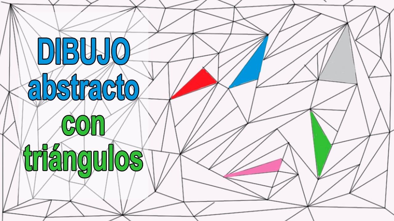 Dibujo abstracto con triángulos